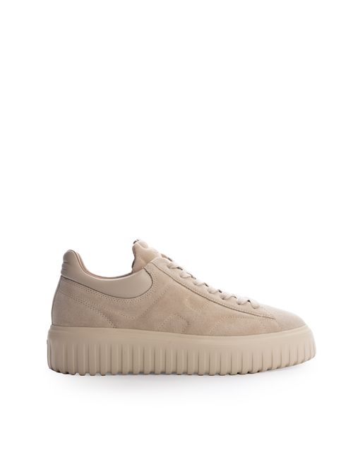 Sneakers H-Stripes in suede Beige HOGAN | HXM6450FC6T PJQC023